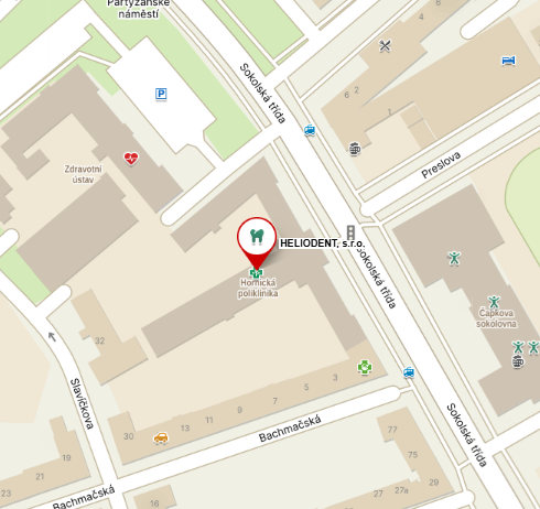 Mapa ordinace